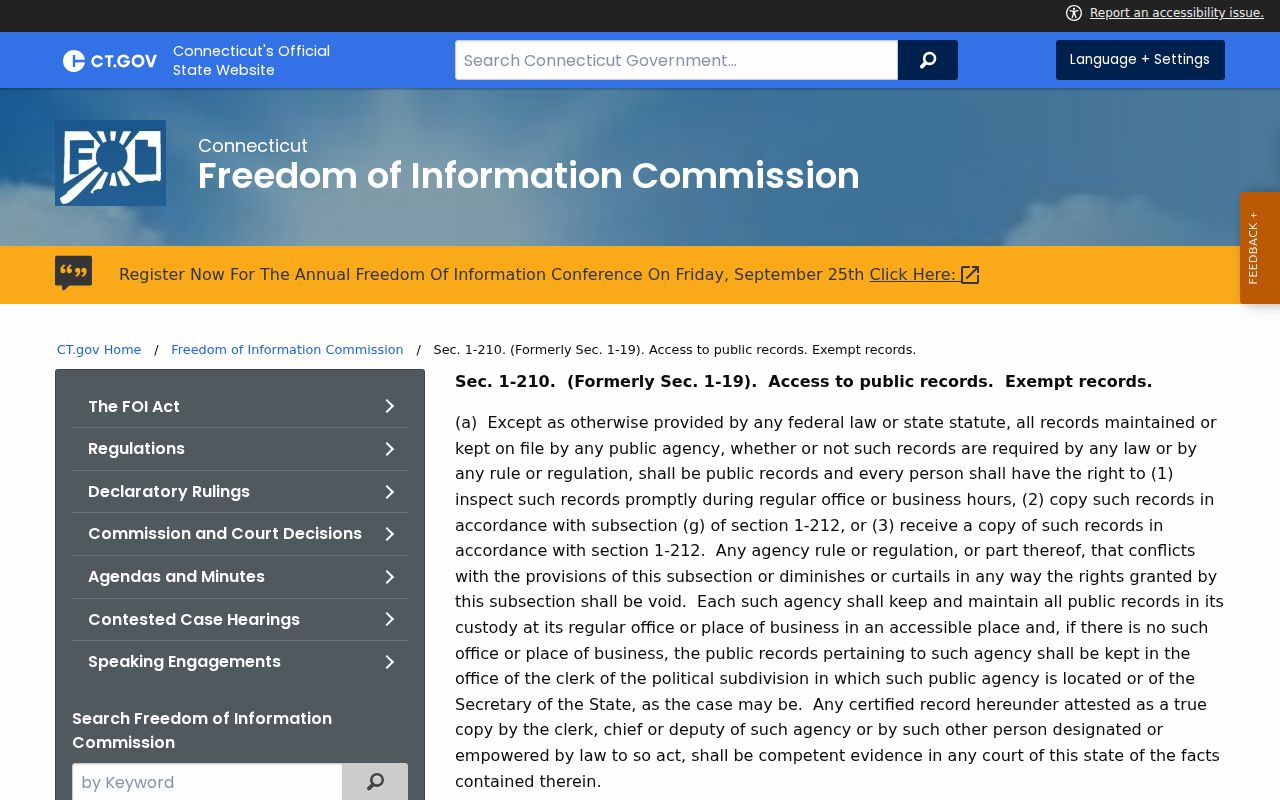 Waterbury arrest warrant Connecticut FOI access rules